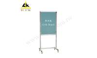 Stainless Steel Placard (Magnetic White board + Cork Board)(TA-160S) 